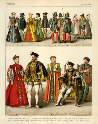 Costume français 1550-1600 - Albert Kretschmer